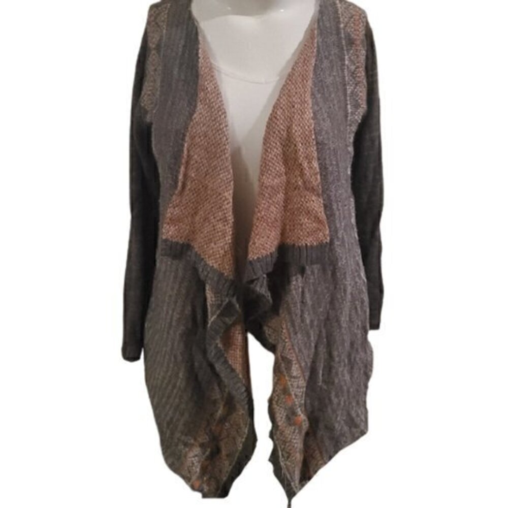 [Wet Seal] Tribal Waterfall Open Cardigan - Sz M